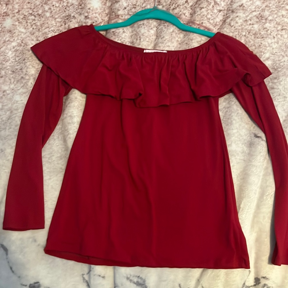 red blouse